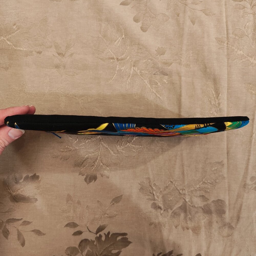 Original Rags by Marti Rainbow Birds Double Zip Pouch, Excellent Used Condition! - Picture 4 of 8